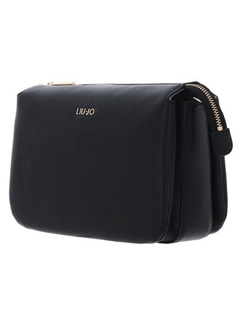 borsa donna a tracolla ecopelle nera LIU JO | AA5212-E005822222